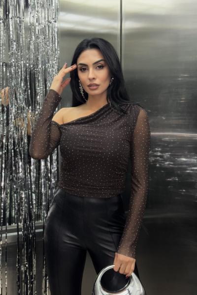 Taşlı tül Acı Kahve