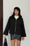 Oversize yakalı ceket  Siyah
